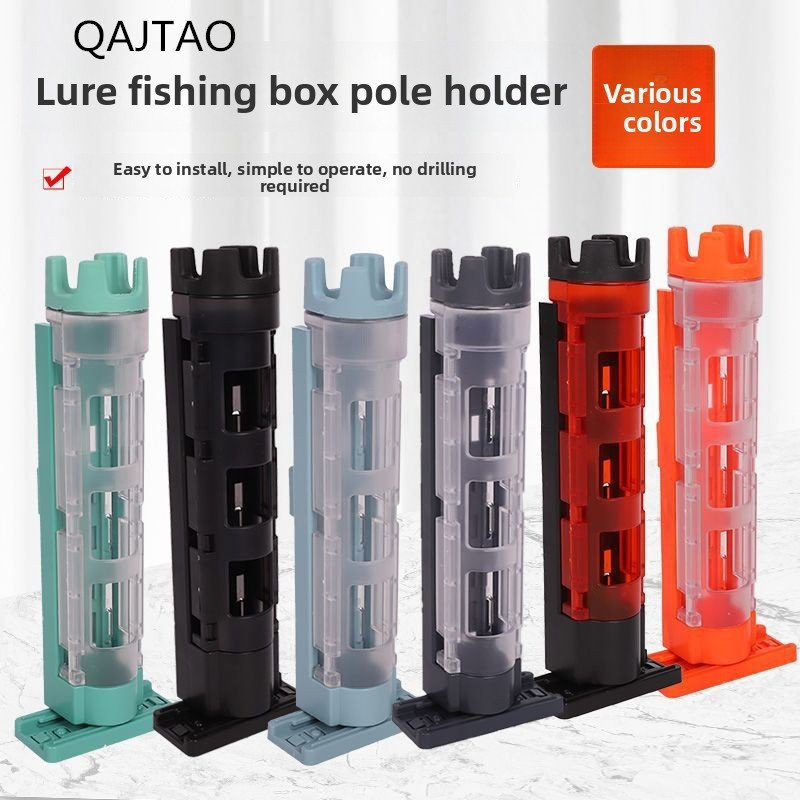 Fishing Rod Case - QAJTAO Multifunktionale Tragbare Angelbox, Rutenständer, Angelbox,