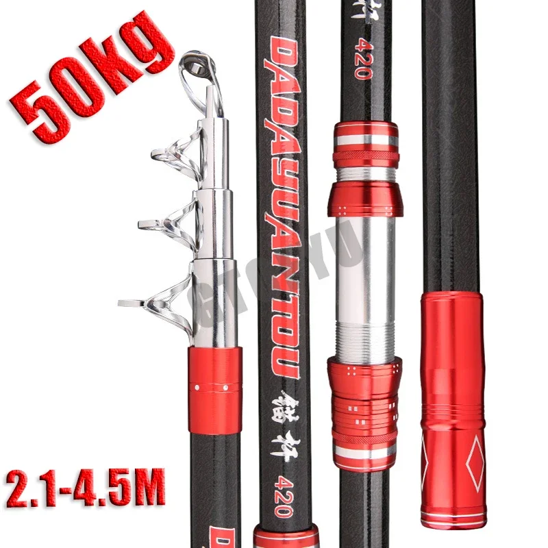 Fishing Rod Surf - 2,1-4,5 M Carbon Angelrute 50 kg