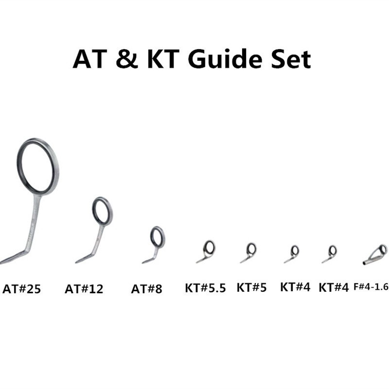 Fishing Rod Building Kit - NooNRoo AT & KT Rutenführungs-Set Angelrutenführungen