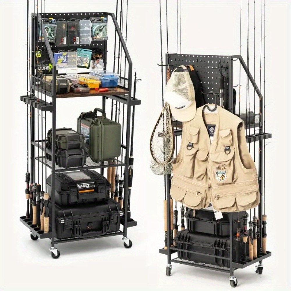 Fishing Rod Rack - Angelrutenhalter für die Garage, Angelrutenhalter für