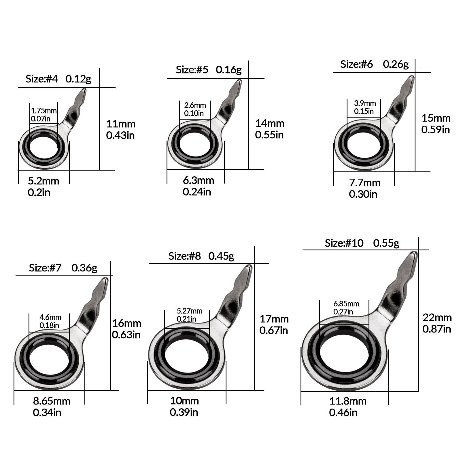 THKFISH 60 Stück Angelrutenfüh – Fishing Rod Tip Replacement Bewertung und Preis