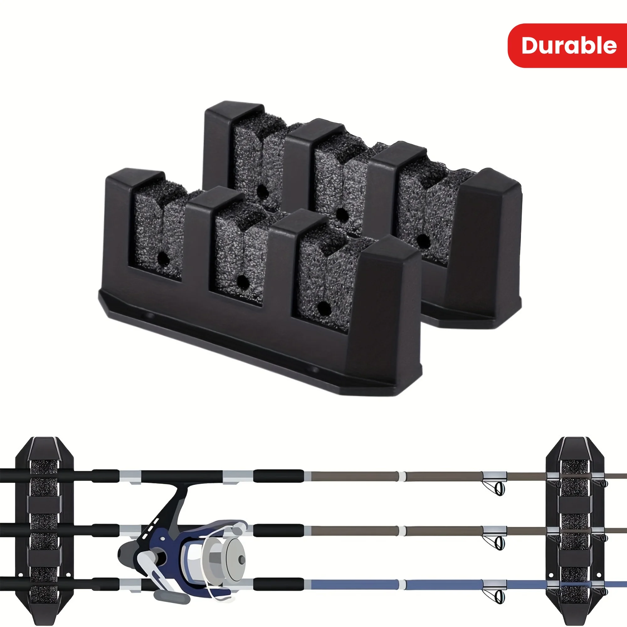 2 Stück Angelrutenhalter, 3-Ru – Fishing Rod Rack Bewertung und Preis
