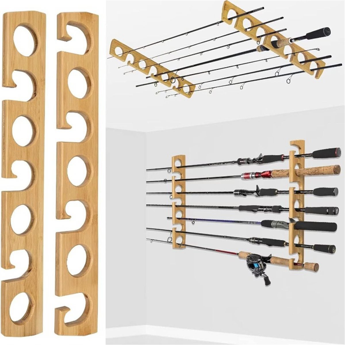 Neu eingetroffen: Wandmontiert – Fishing Rod Rack Bewertung und Preis