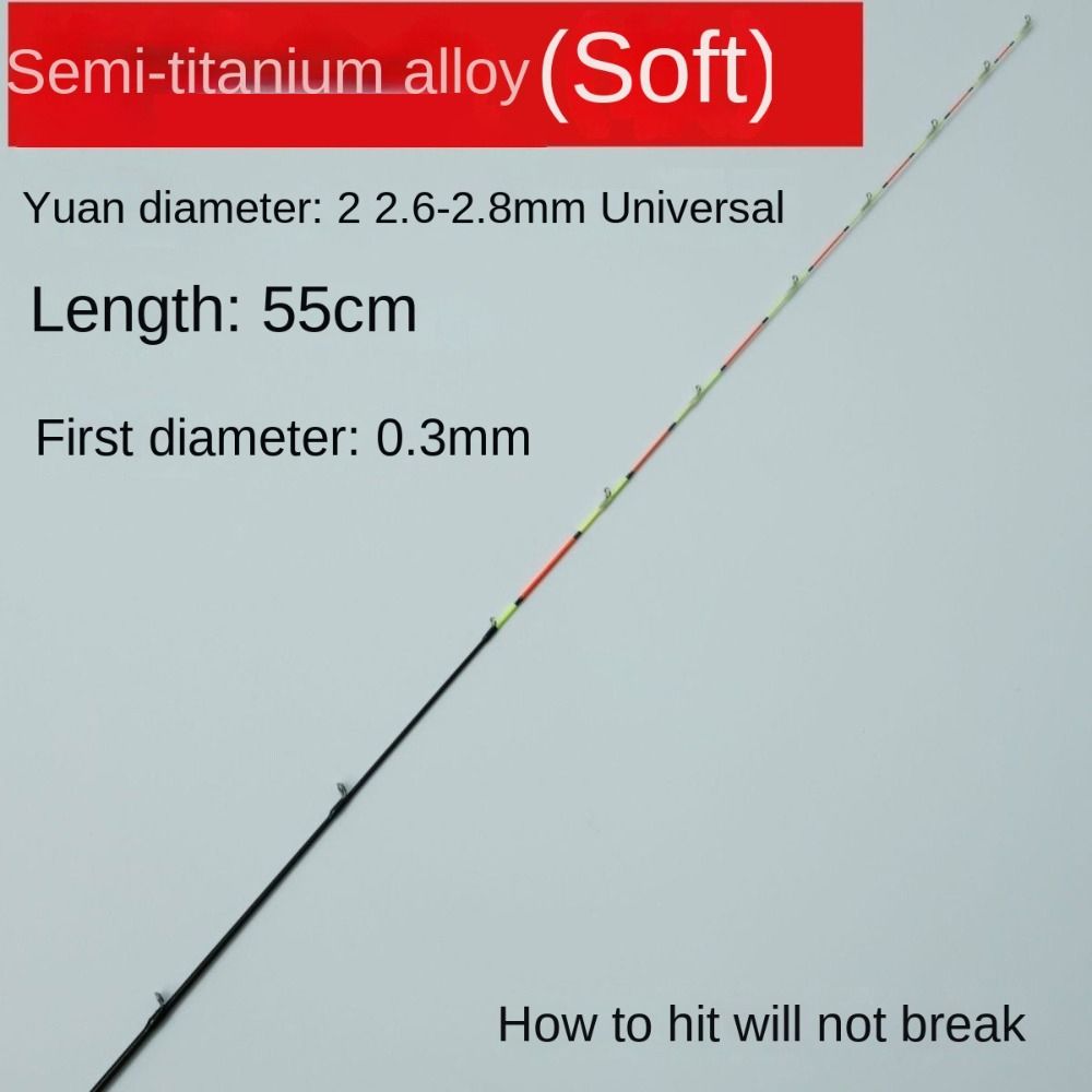 2024 Einziehbare Halb-Titan-An – Fishing Rod Tip Replacement Bewertung und Preis